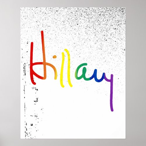 LGBT for Hillary Clinton Poster