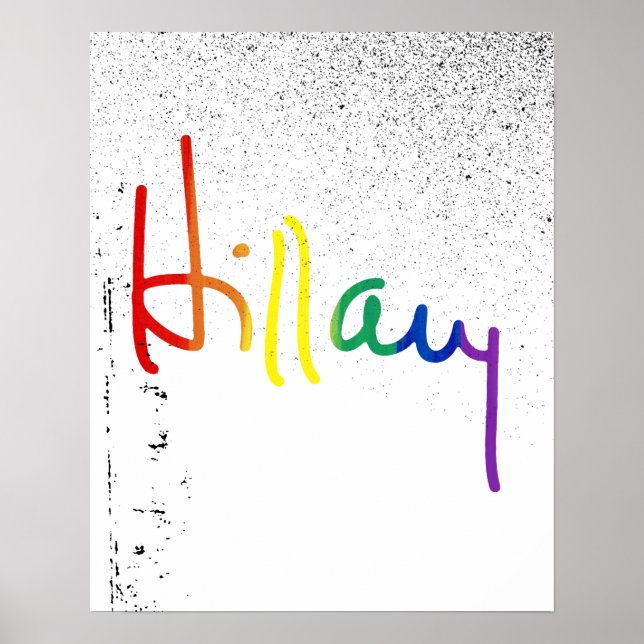 LGBT for Hillary Clinton Poster (Front)
