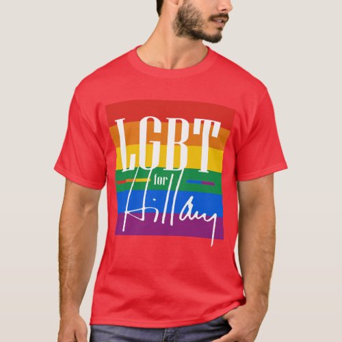 LGBT FOR HILLARY _ _png T_Shirt