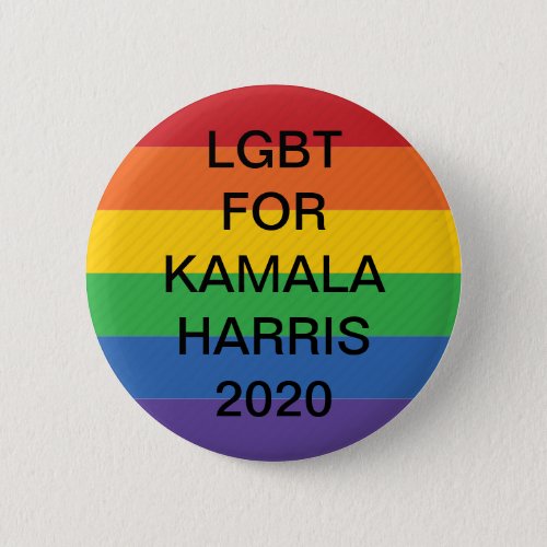 LGBT for Kamala Harris 2020 Button