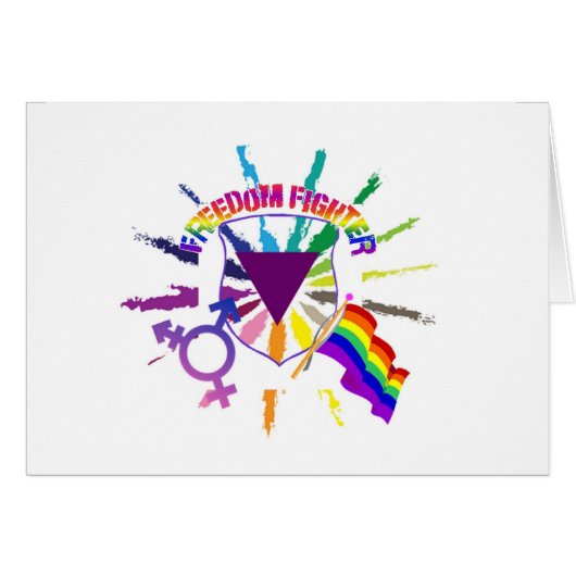 LGBT Freedom Fighter Cards (Front Horizontal)