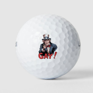 LGBT Gay Ally Pride Month Funny Golf Balls