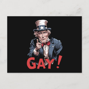 LGBT Gay Ally Pride Month Funny Postcard