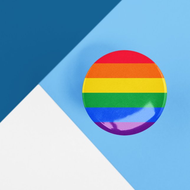 LGBT Gay Flag Rainbow Gender Diversity Pride Month Button (Creator Uploaded)