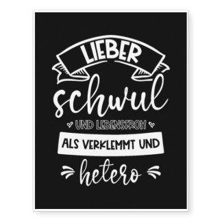 LGBT Gay - german Temporary Tattoos