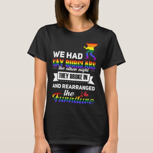 LGBT Gay Lesbian Bisexual Pride Burglars T_Shirt