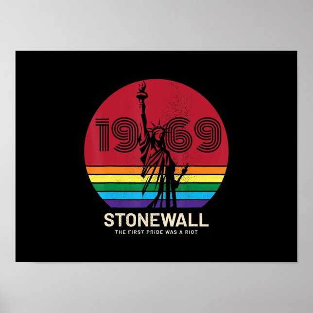 Lgbt Gay Lesbian Pride 52th Anniversary Stonewall Poster (Front)