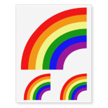 LGBT Gay Matching Couple Half Rainbow