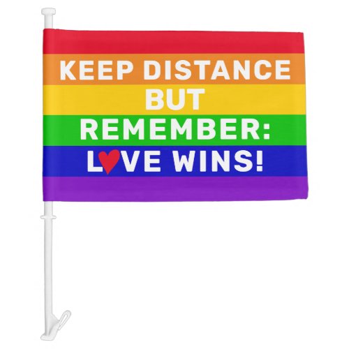 LGBT Gay pride 2020 rainbow flag Love Wins quote