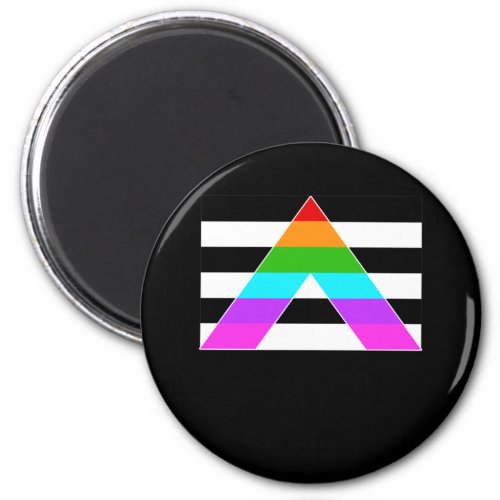 LGBT  Gay Pride Ally Flag LGBT Ally Magnet