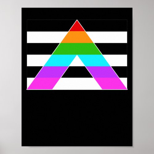 LGBT  Gay Pride Ally Flag LGBT Ally Poster