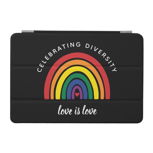 LGBT Gay Pride Celebrating Diversity Love Is Love iPad Mini Cover (Horizontal)
