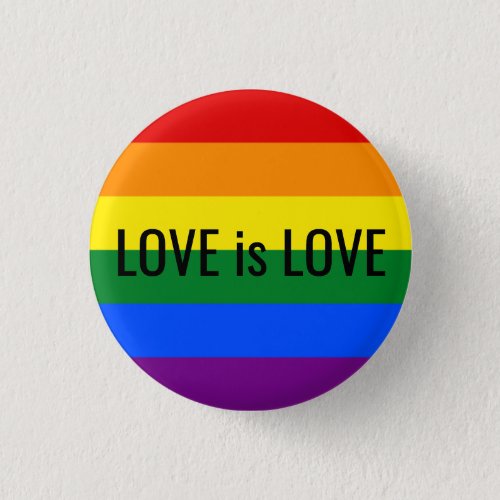 lgbt gay pride flag feminist resist love is love button