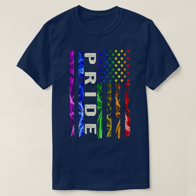 Lgbt Gay Pride Flaggay Pride 2022 Costume Cool Gif T-Shirt (Design Front)
