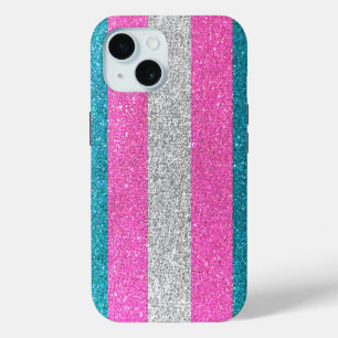LGBT Gay Pride Glam Glitter Sparkle Metallic Chic iPhone 15 Case