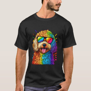 LGBT Gay Pride Goldendoodle dog T-Shirt