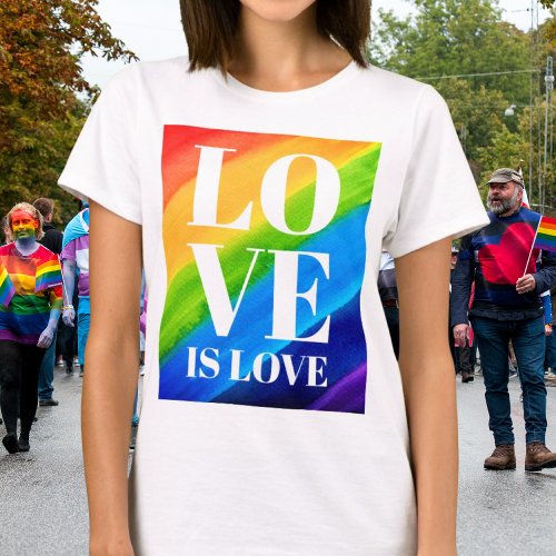 Lgbt Gay Pride Love Is Love  T_Shirt