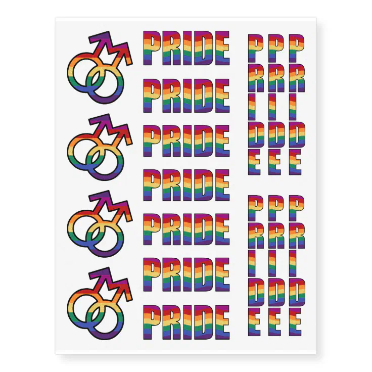 LGBT Gay Pride Male Gender Symbol Temporary Tattoos | Zazzle LGBT Gay Pride Male Gender Symbol Temporary Tattoos | Zazzle