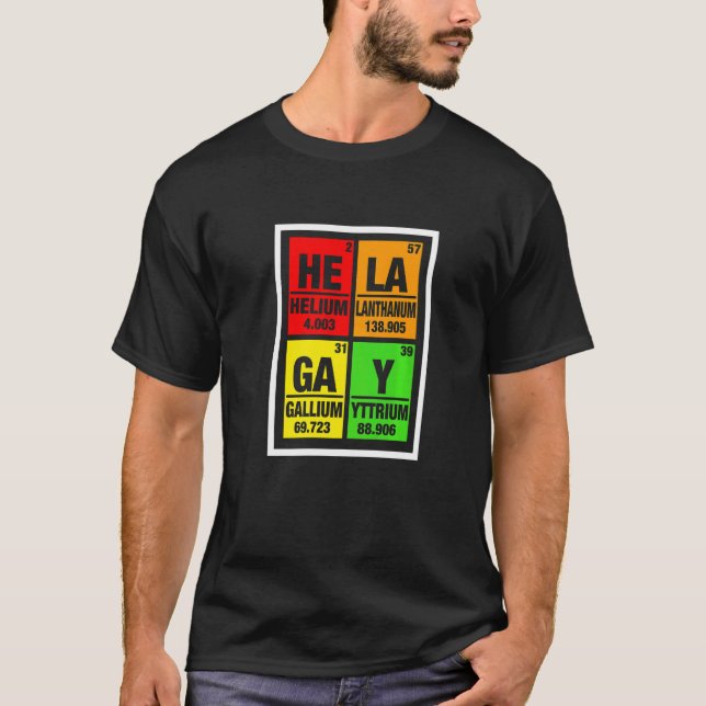 Lgbt Gay Pride Month  Elements Hela Gay Him Her Th T-Shirt (Front)