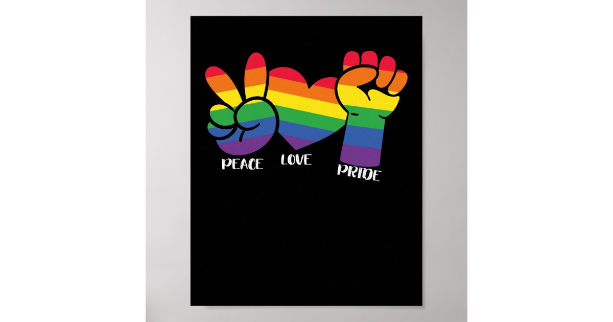 Premium Photo  Peace love pride text rainbow reusable bag against