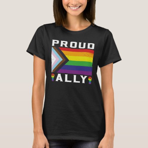 LGBT Gay Pride Month  Proud Ally T_Shirt