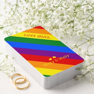 LGBT Gay Pride Month Rainbow Flag Love Wins Tarot Playing Cards