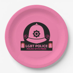 LGBT+ Gay Pride Police Paper Plates