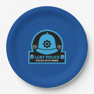 LGBT+ Gay Pride Police Paper Plates