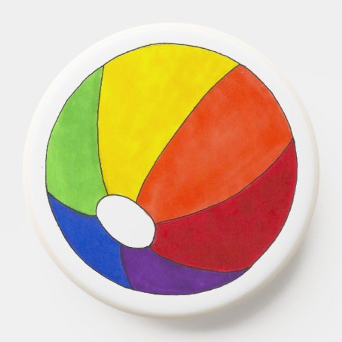 LGBT Gay Pride Rainbow Beach Ball Summer Fun PopSocket