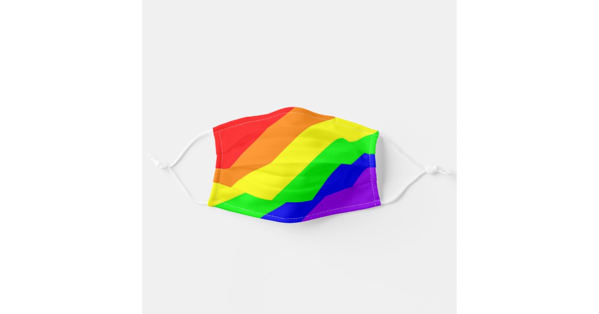 Lgbt Gay Pride Rainbow Colors Essential Face Mask Zazzle Com