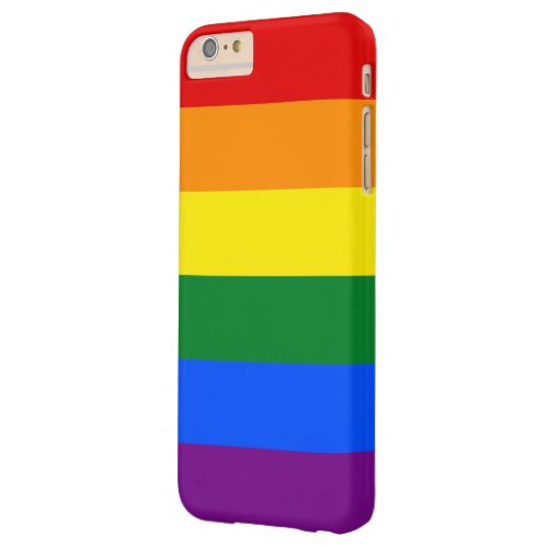LGBT Gay Pride Rainbow Flag 6 Stripes Barely There iPhone 6 Plus Case