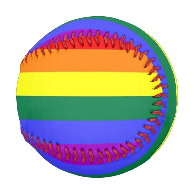 LGBT Gay Pride Rainbow Flag Baseball (Back Left)
