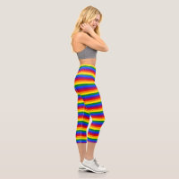 Rainbow capri leggings online