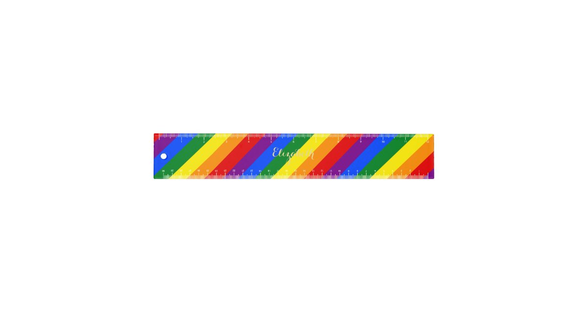 Gay Pride LGBT Subtle Rainbow Stripe Vertical Flag print Art