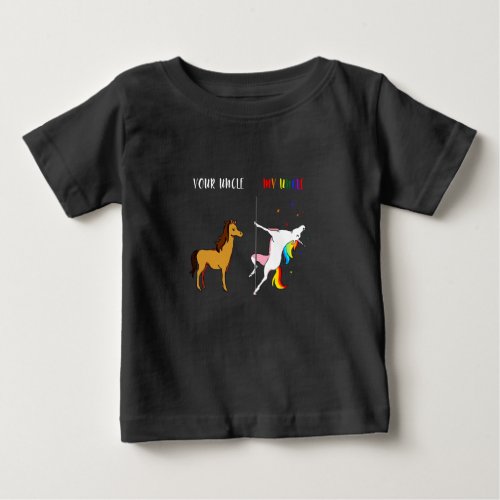 LGBT Gay Pride Rainbow Flag Custom Gift Baby T_Shirt