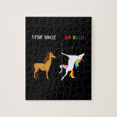 LGBT Gay Pride Rainbow Flag Custom Gift Jigsaw Puzzle