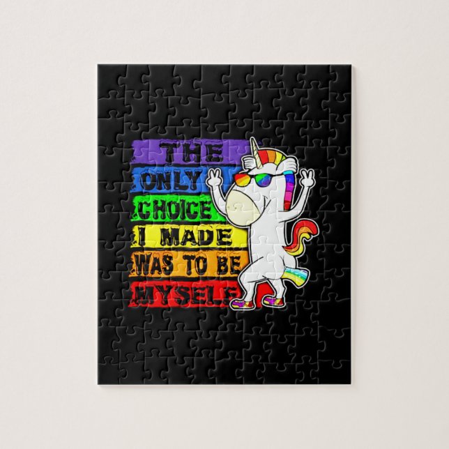 LGBT Gay Pride Rainbow Flag - Love Gift Jigsaw Puzzle (Vertical)