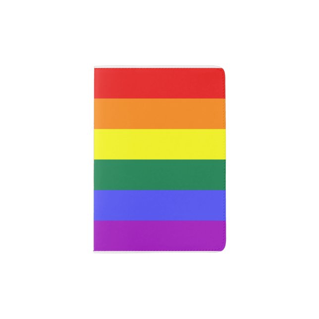 LGBT Gay Pride Rainbow Flag Passport Holder (Front)