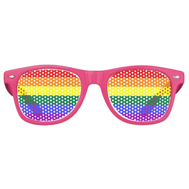 rainbow pride sunglasses