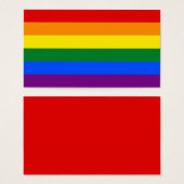 LGBT Gay Pride Rainbow Flag Stripe (Front & Back)