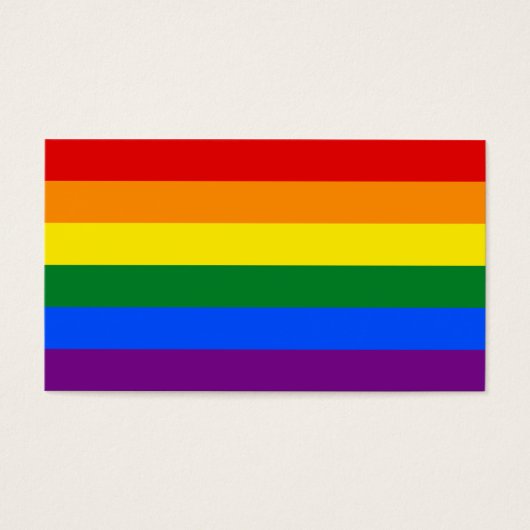 LGBT Gay Pride Rainbow Flag Stripe (Front)