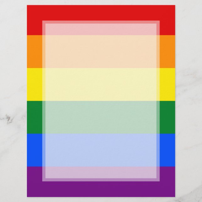 LGBT Gay Pride Rainbow Flag Stripe Flyer (Front)