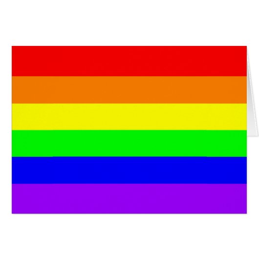 LGBT Gay Pride Rainbow Flag Time For Equality! Cards (Front Horizontal)
