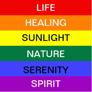LGBT Gay Pride Rainbow flag with custom text Cutout