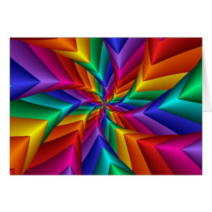 LGBT Gay Pride Rainbow Spiral Fractal Infinity Cards