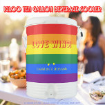 LGBT Gay Queer Pride Month Rainbow Flag Love Wins  Beverage Cooler