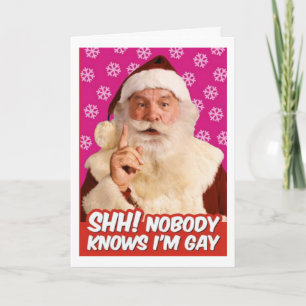 LGBT Gay Santa Card for Christmas