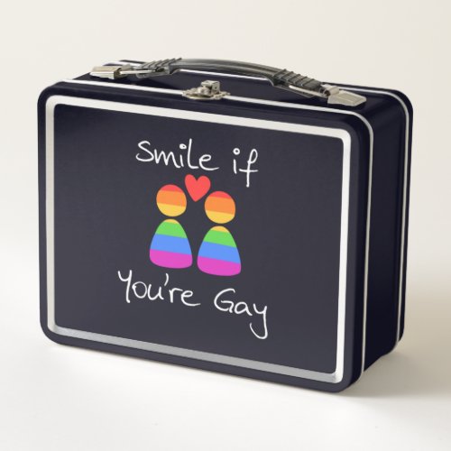 LGBT Gay Smile Metal Lunch Box