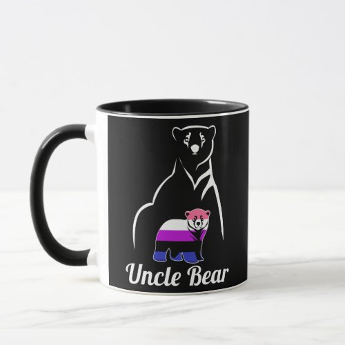 LGBT Genderfluid Uncle Bear Genderfluid Pride Mug