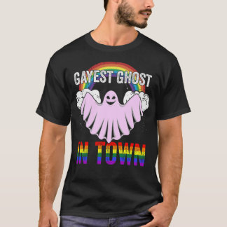 LGBT Ghost Halloween Gay Costume Rainbow (1) -stan T-Shirt